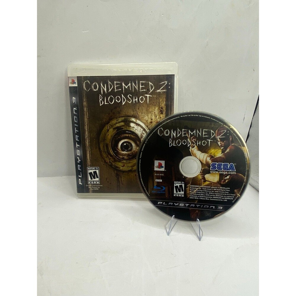 PS3 Condemned 2: Bloodshot (Sony PlayStation 3, 2008) no Manual - Sega horror
